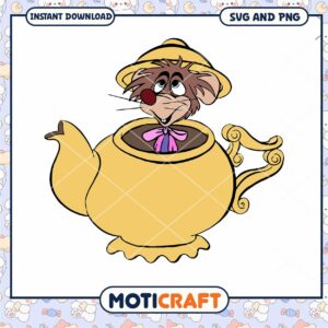Charming Teapot Character SVG Download for Crafts