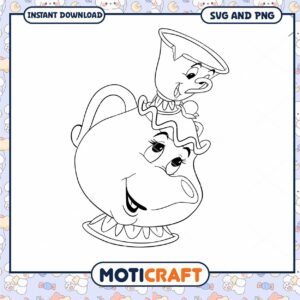 Charming Teapot and Cup SVG for Fun Crafting Projects