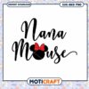 Charming Nana Mouse SVG Design for Crafting Projects 2 Charming Nana Mouse SVG Design for Crafting Projects