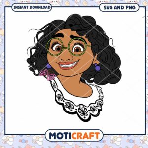 Charming Girl Vector Art Instant Download SVG PNG File