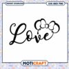 Charming Love SVG Design with Bow Decorative Accent