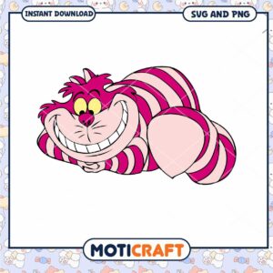 Charming Cheshire Cat SVG Download for Creative Projects