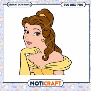 Charming Belle SVG File for Instant Download Designs