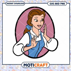 Charming Belle Character SVG Digital Download Art