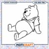 Charming Bear SVG Outline Design for Crafts and Projects