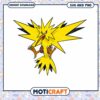 Zapdos SVG PNG Instant Download