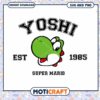 Yoshi SVG PNG Cut File 1985 Super Mario