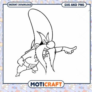 Yosemite Sam SVG PNG Printable