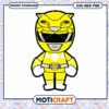 Yellow Power Ranger PNG download, great for crafts and designs