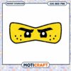 Yellow Ninja Mask SVG PNG Instant Download