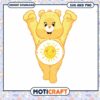 Yellow Bear Character Design, available in SVG and PNG formats