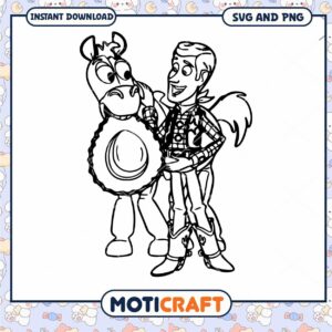 Woody and Bullseye SVG Cut File