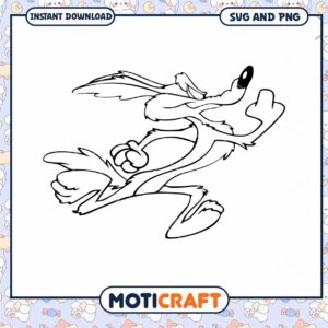 Wile E Coyote SVG, PNG Instant Download