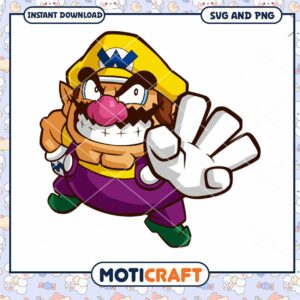 Wario character illustration for download, perfect for crafts and designs