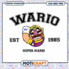 Wario SVG PNG Instant Download 1985