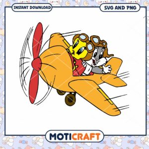 Vintage Airplane Adventure Graphic, Perfect for Kids Crafts