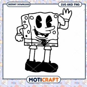 Vintage Spongebob SVG Cut File