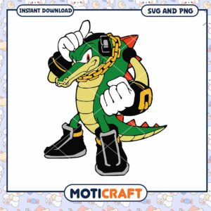 Vector illustration of Vector the Crocodile