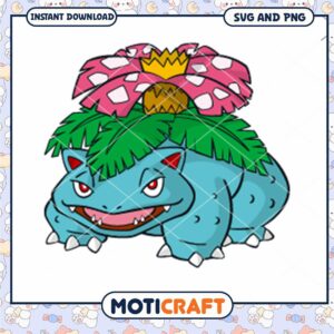 Venusaur SVG PNG Instant Download