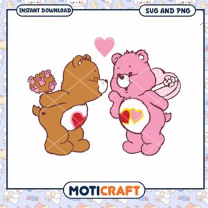 Valentine Care Bears SVG PNG Download