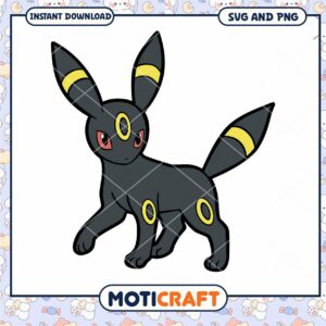 Umbreon SVG, PNG Instant Download