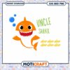 Uncle Shark Illustration Instant Download, Fun SVG and PNG File