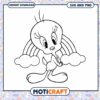 Tweety Bird SVG Coloring Page