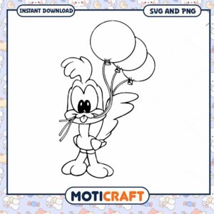 Tweety Bird Balloons SVG, PNG Download