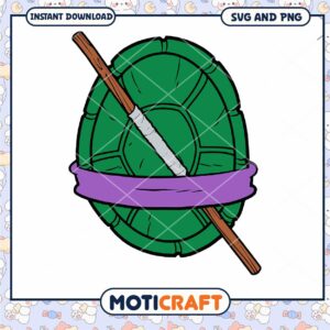 Turtle Shield Design for Instant Download, Perfect for Crafts Projects