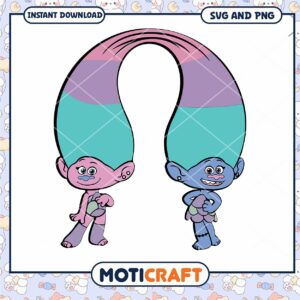 Trolls SVG PNG Cut Files Instant Download