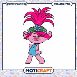 Trolls Poppy SVG PNG Cut File Download