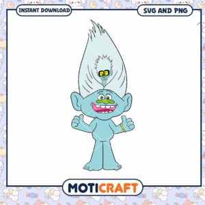 Trolls Biggie SVG PNG Cut File