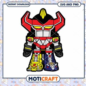 Transforming Robot SVG Download, Colorful and Fun Design PNG