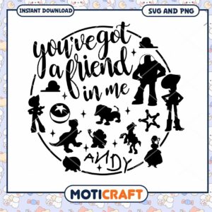 Toy Story SVG Friend In Me Design