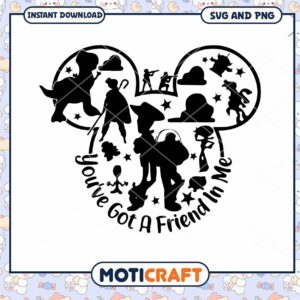 Toy Story Mickey SVG, PNG Download
