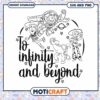 Toy Story Inspired Coloring Page, To Infinity and Beyond Design