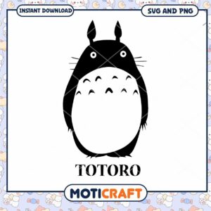 Totoro SVG Instant Download, PNG Included