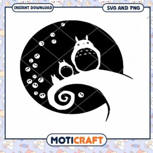 Totoro Nightmare Before Christmas SVG Totoro Nightmare Before Christmas SVG