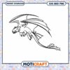 Toothless Dragon SVG Cut File 2 Toothless Dragon SVG Cut File