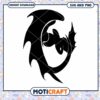 Toothless Dragon SVG Silhouette 2 Toothless Dragon SVG Silhouette