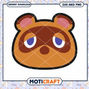 Tom Nook SVG PNG Instant Download Animal Crossing