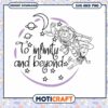 To infinity and beyond design, perfect for craft projects and gifts