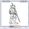 TMNT Character Coloring Page Download, High Quality SVG and PNG