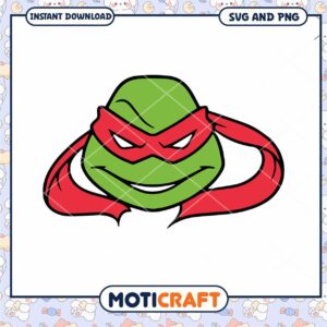 Teenage Mutant Ninja Turtles Raphael design, perfect for fans and crafts