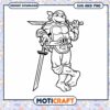 Teenage Mutant Ninja Turtle Coloring Page, Instant Download PNG SVG 1 Teenage Mutant Ninja Turtle Coloring Page, Instant Download PNG SVG