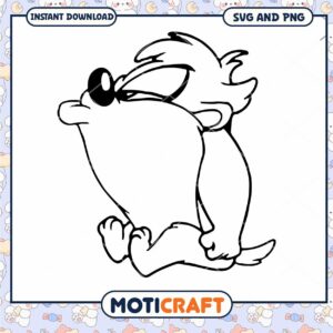 Tazmanian Devil SVG PNG Cut File