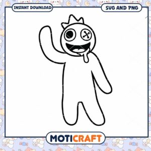 SVG PNG Googly Monster Cut File