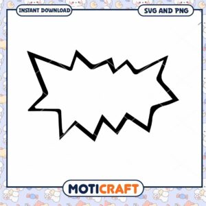 SVG PNG Starburst Shape Outline