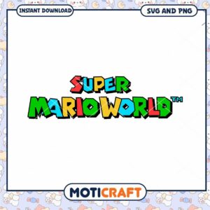 Super Mario World SVG PNG Instant Download