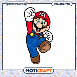 Super Mario Character Design, perfect for fun digital projects